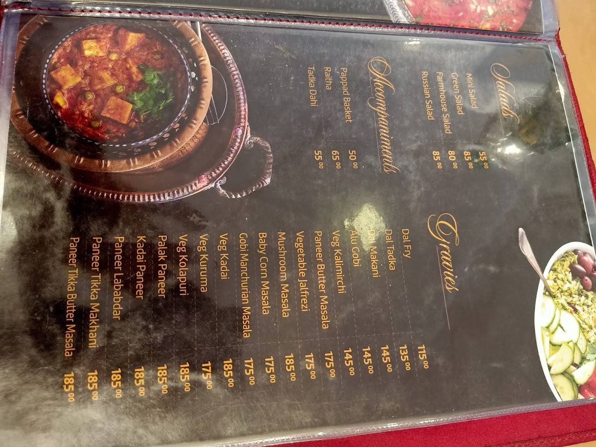 BROUN Hotel menu