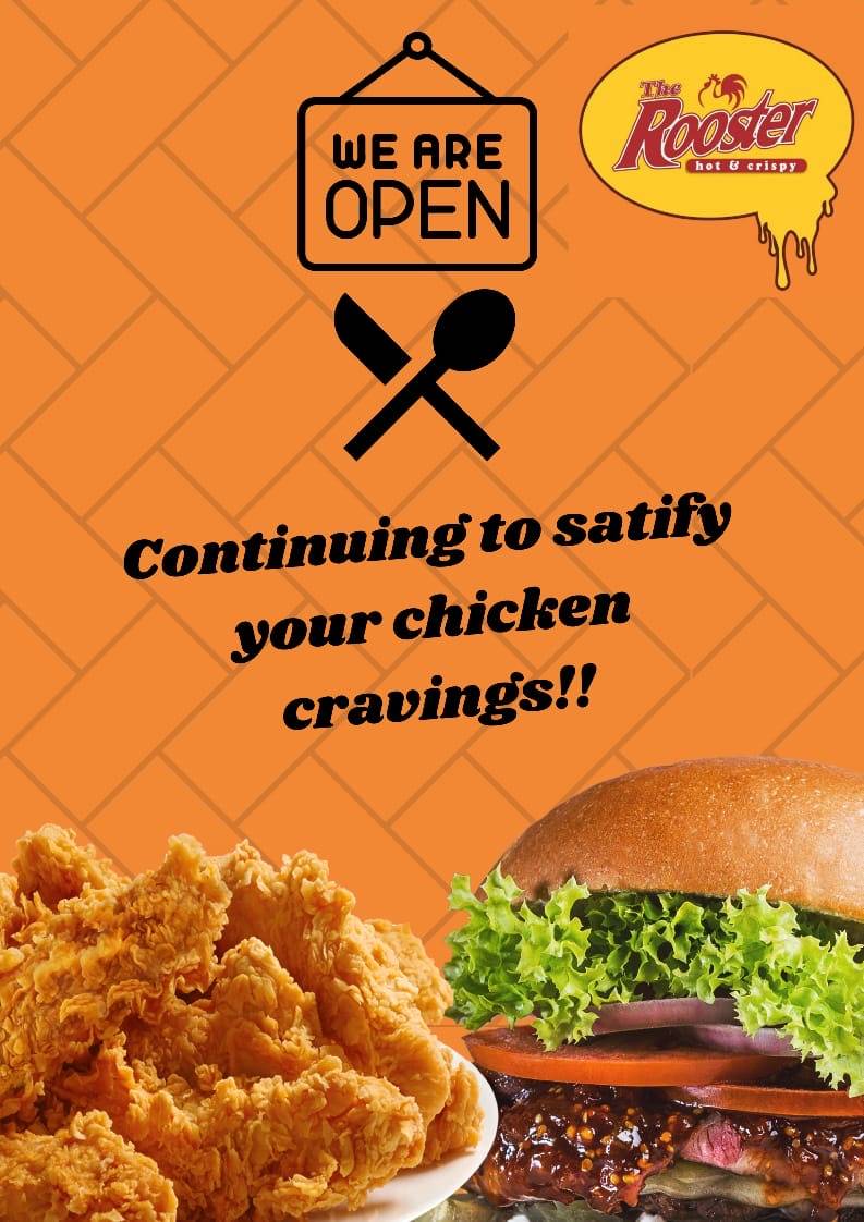 The Rooster menu