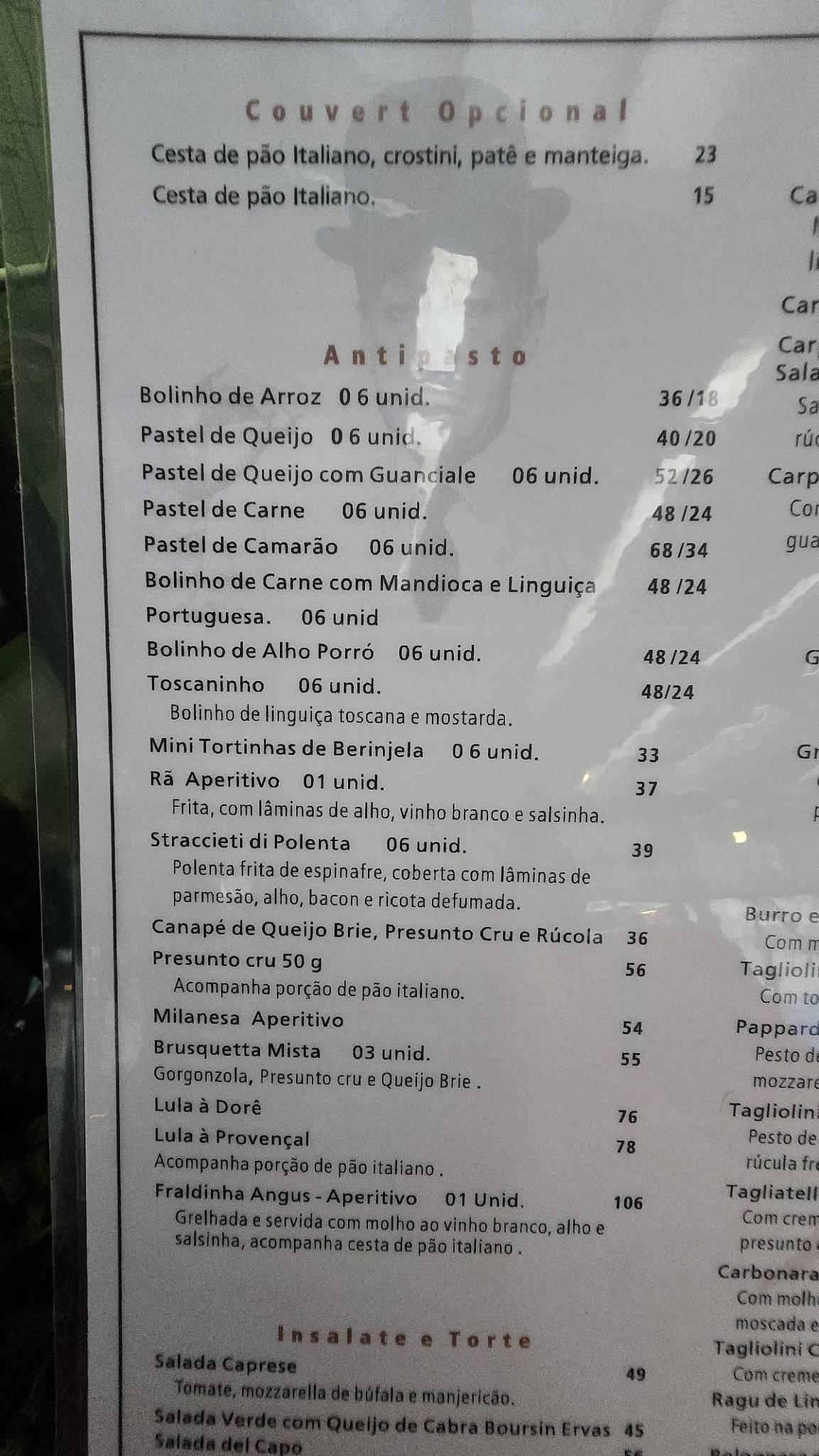 Totó Ristorante cardápio
