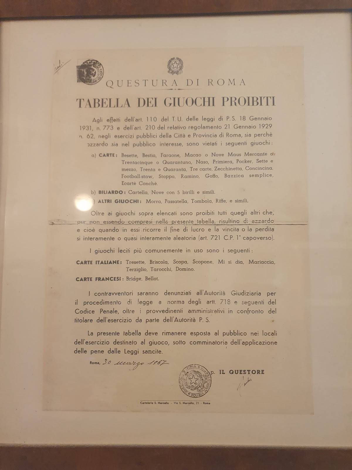 Menu di Trattoria Ai Villini 