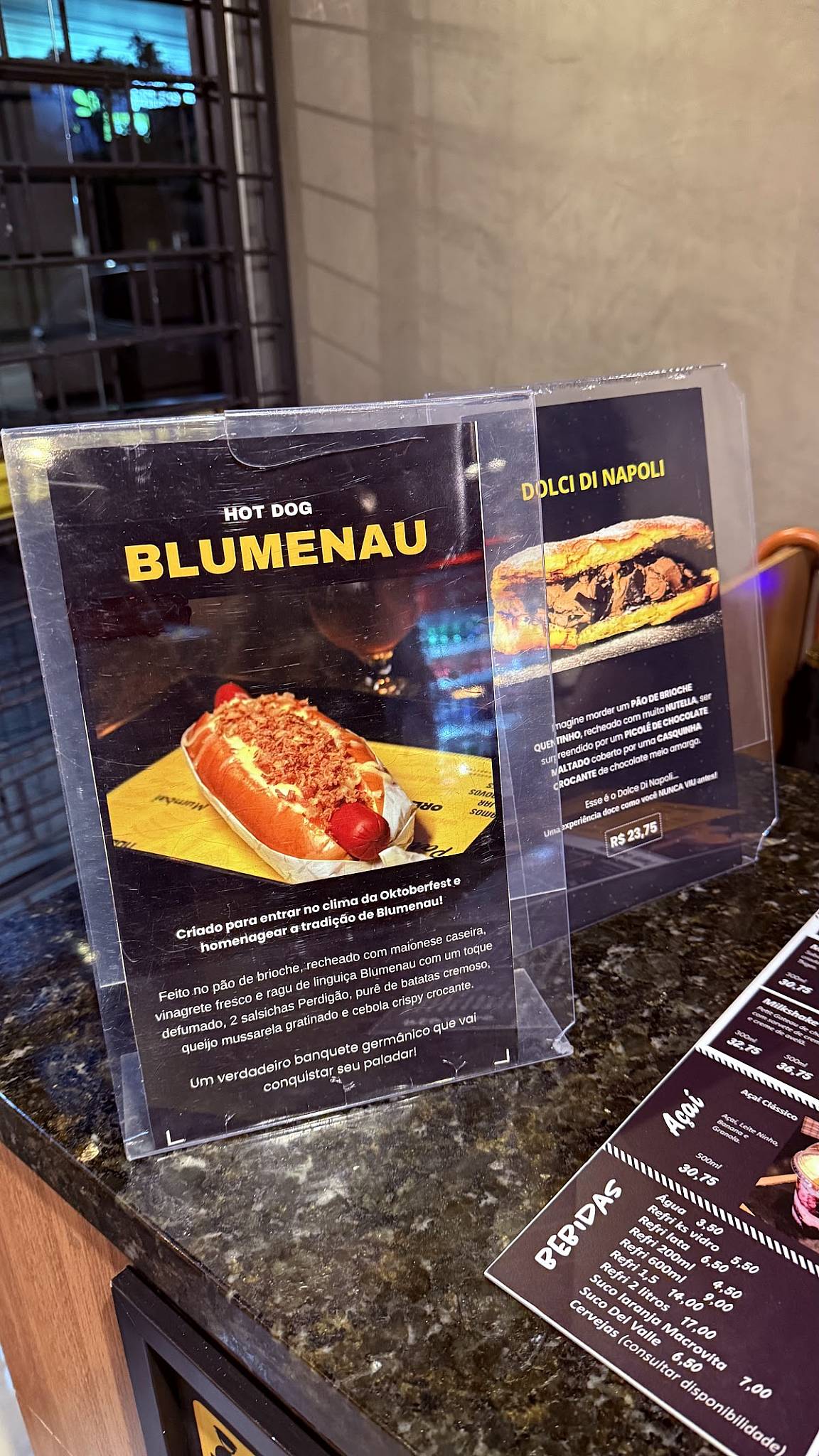 Trip Dogueria São José cardápio