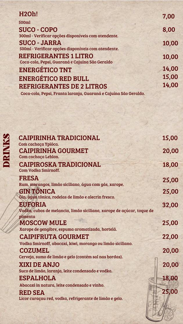 Very Pizzas cardápio