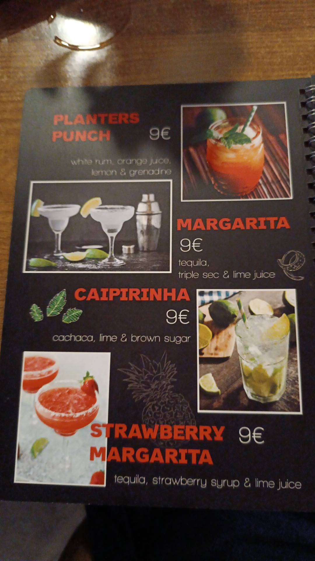 Menu di Vice bistro 