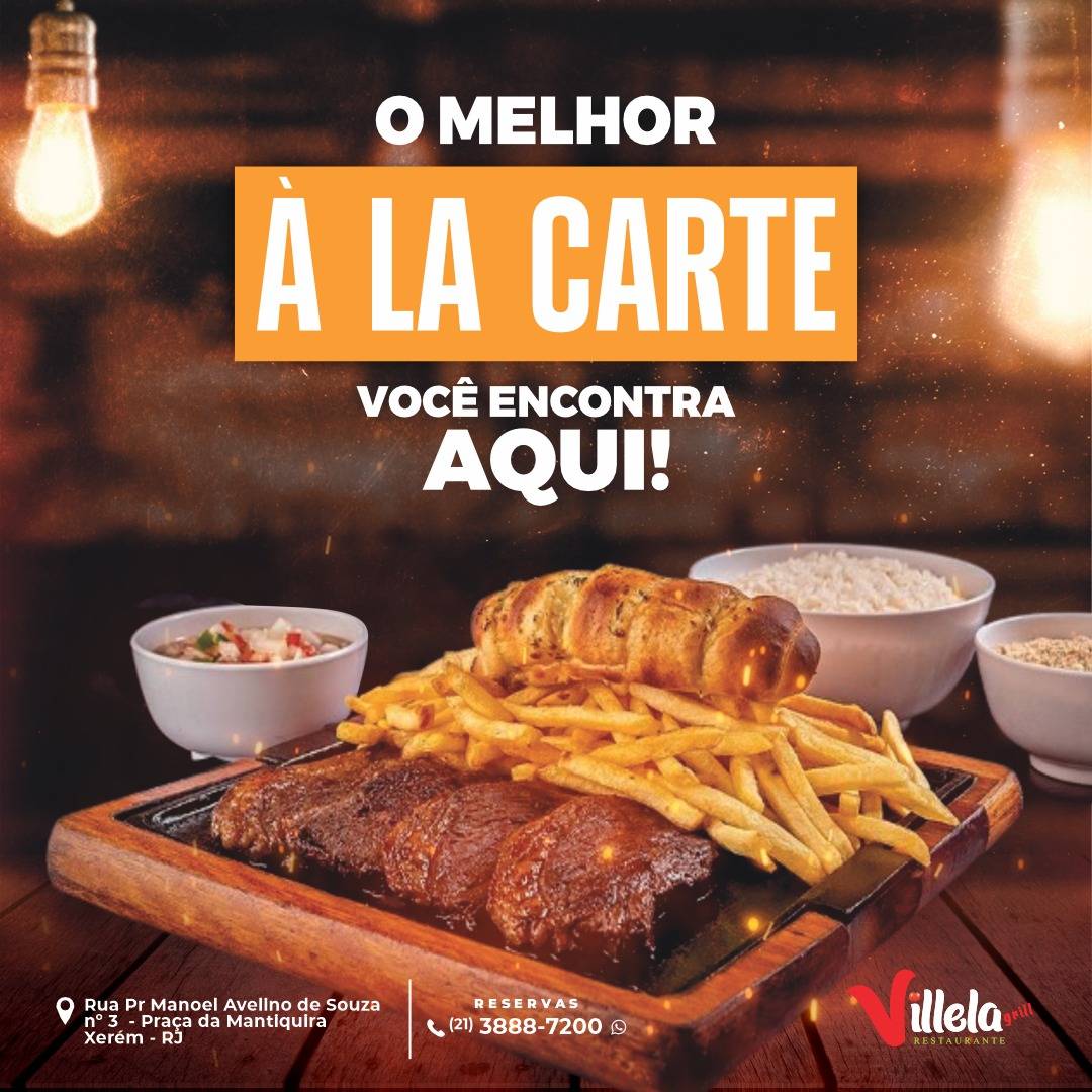 Villela Grill cardápio