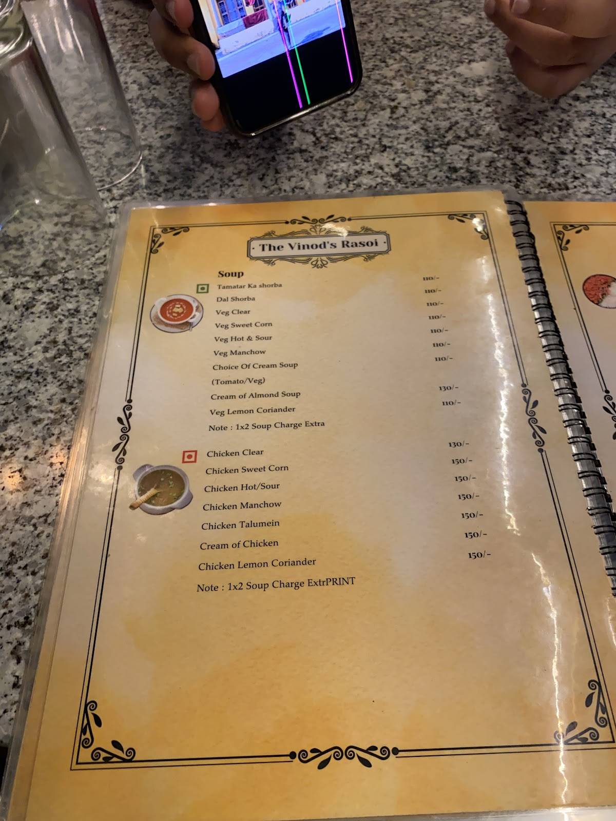 Vinod’s Rasoi menu