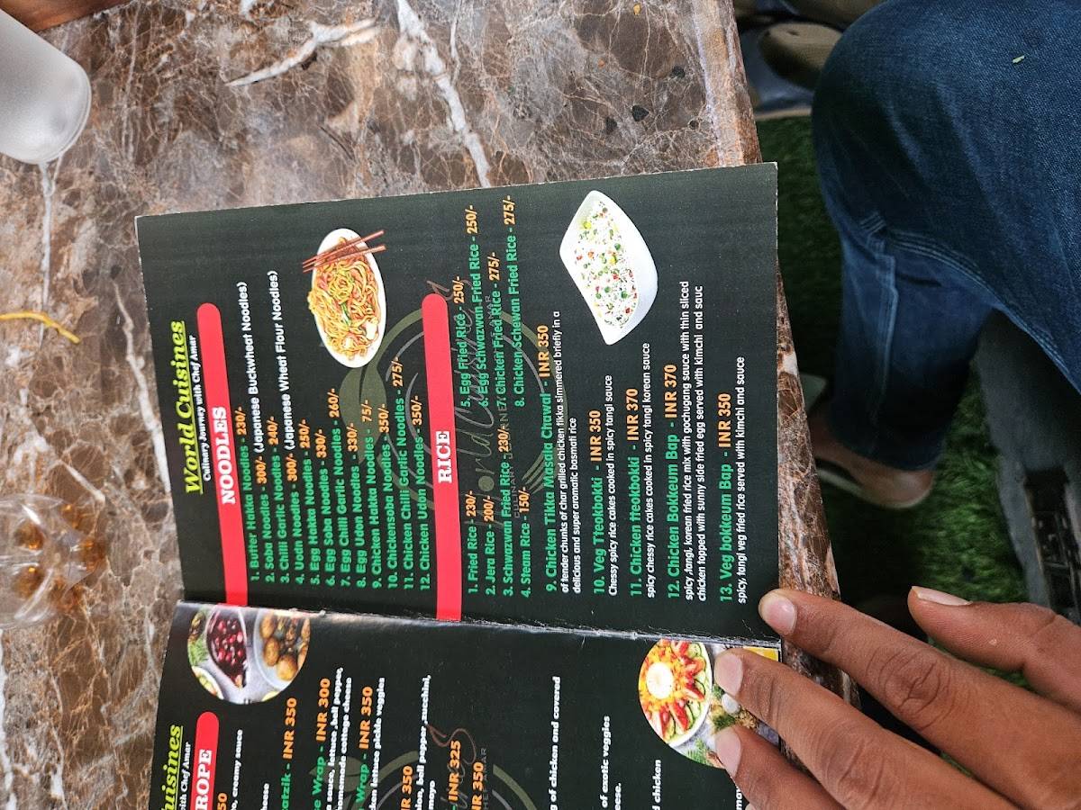 World Cuisines menu