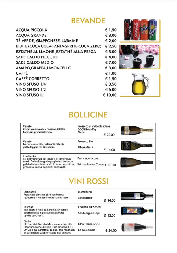 Menu di Watami Sushi Restaurant 