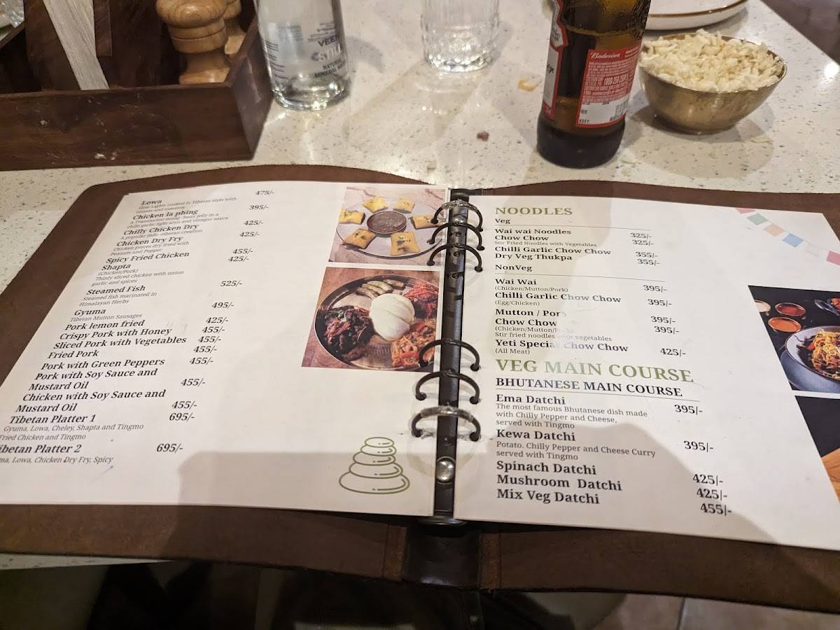 Yeti - The Himalayan Kitchen menu