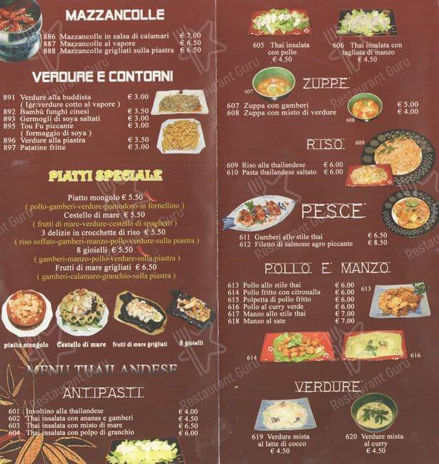 Menu di Zen Garden 