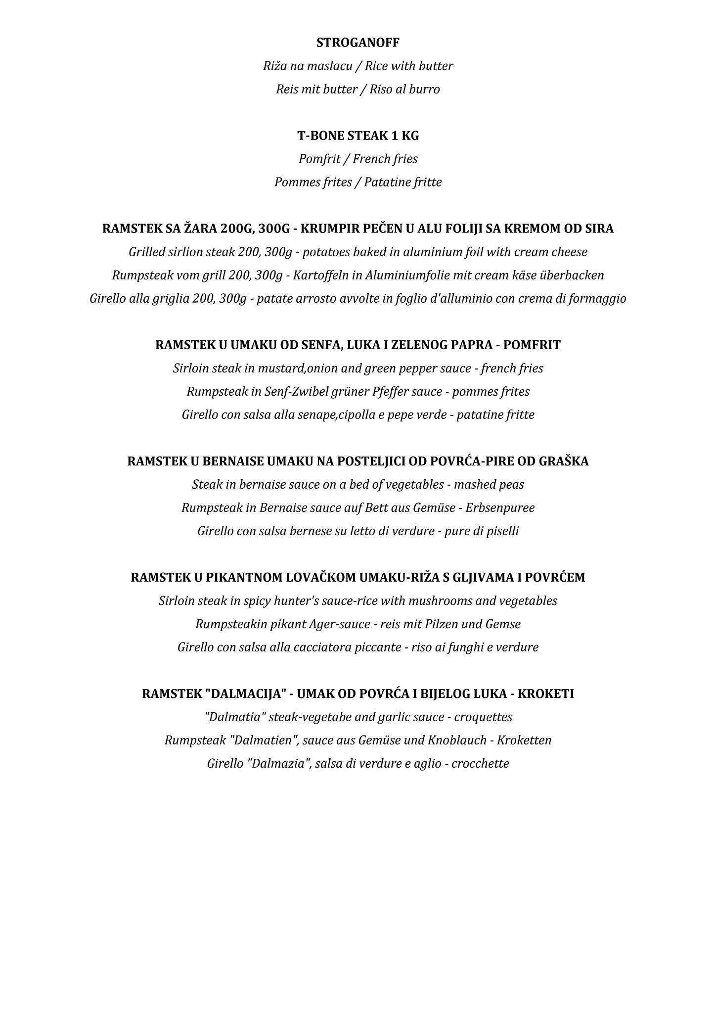 Menu di restoran san antonio 1 