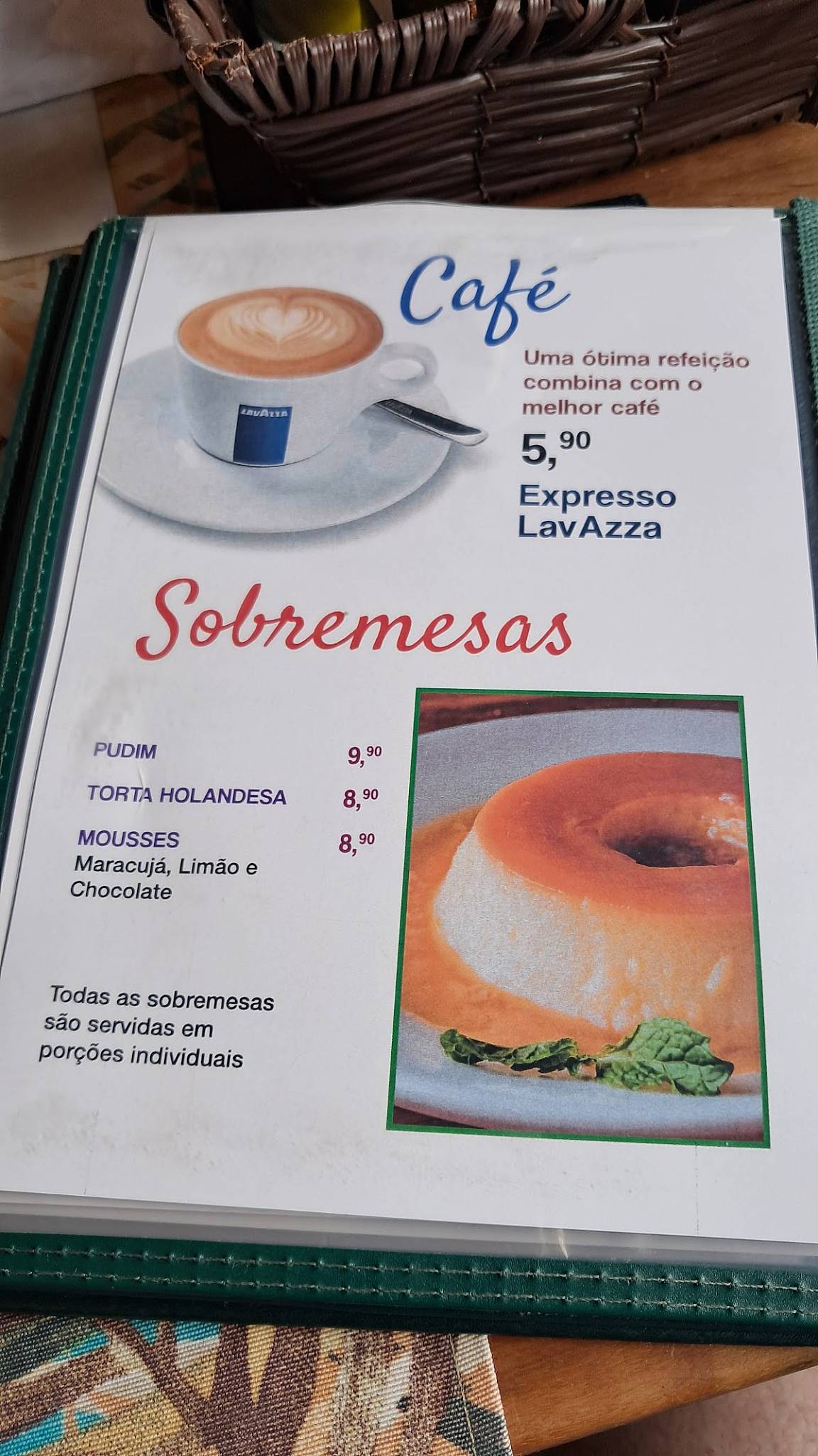 Restaurante Cheiro Verde Ilhabela cardápio