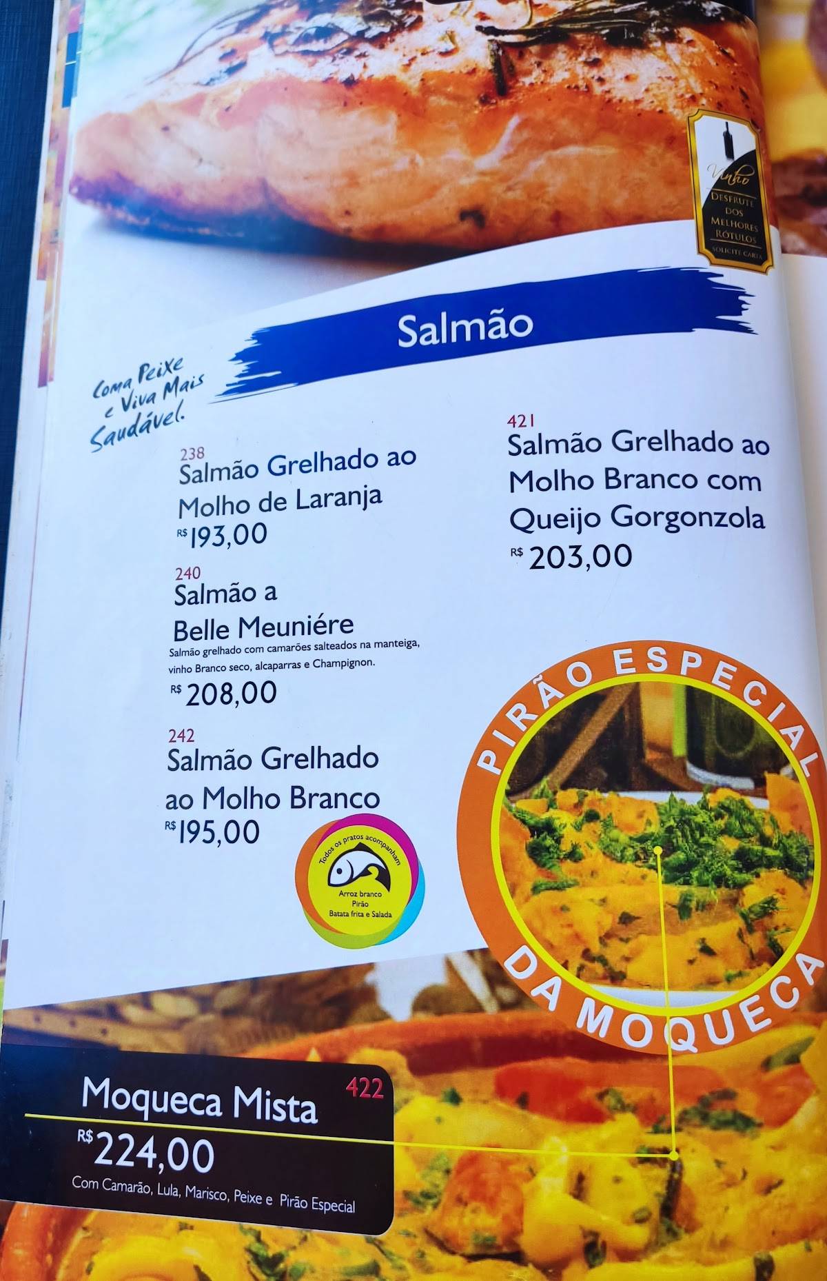 Restaurante Miramar cardápio