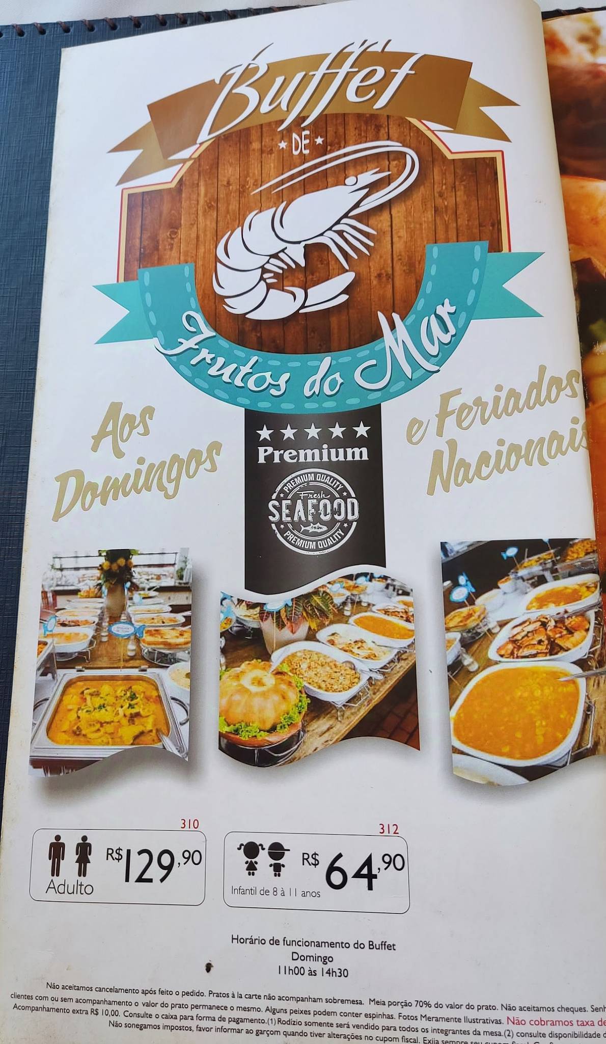 Restaurante Miramar cardápio