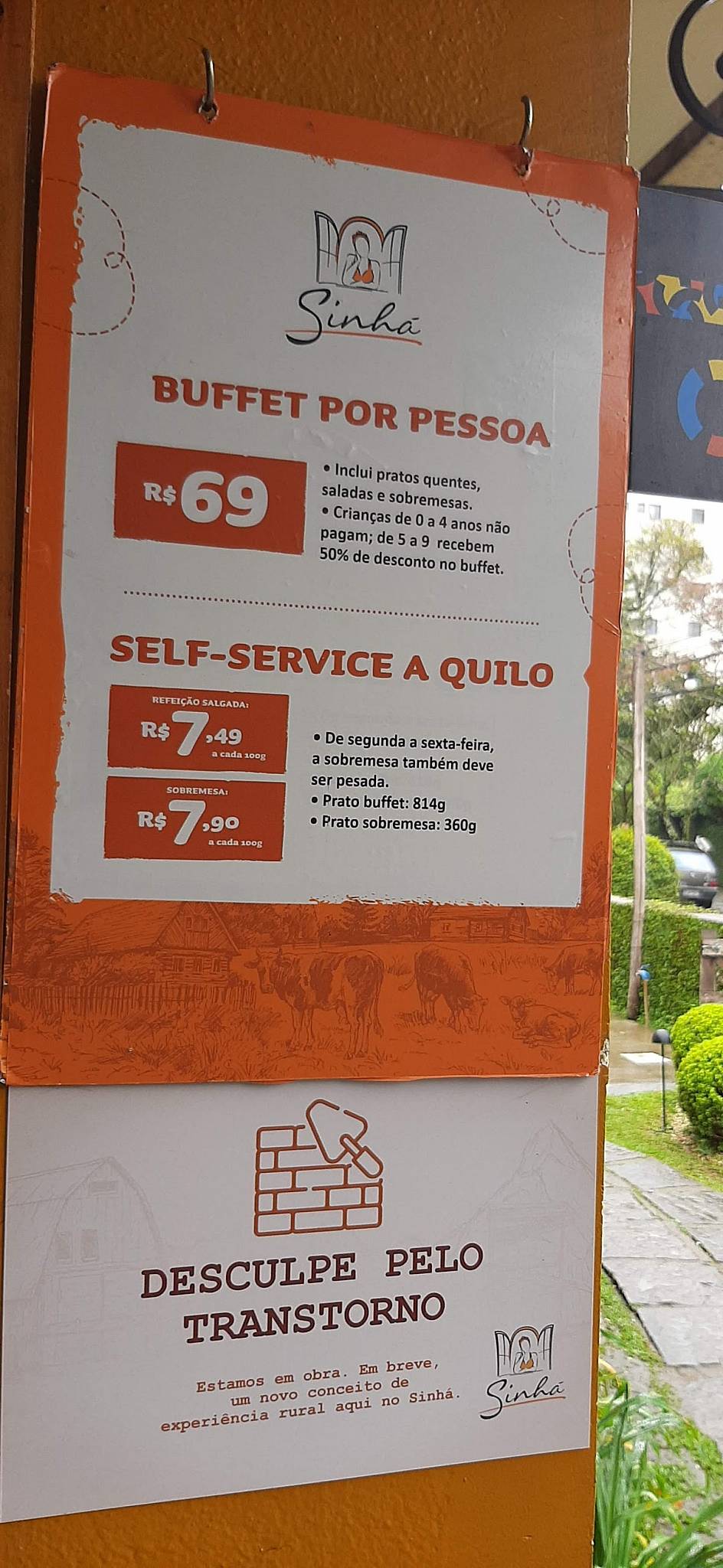 Restaurante Sinhá Sabor da Fazenda - RESTAURANTE TEMÁTICO cardápio