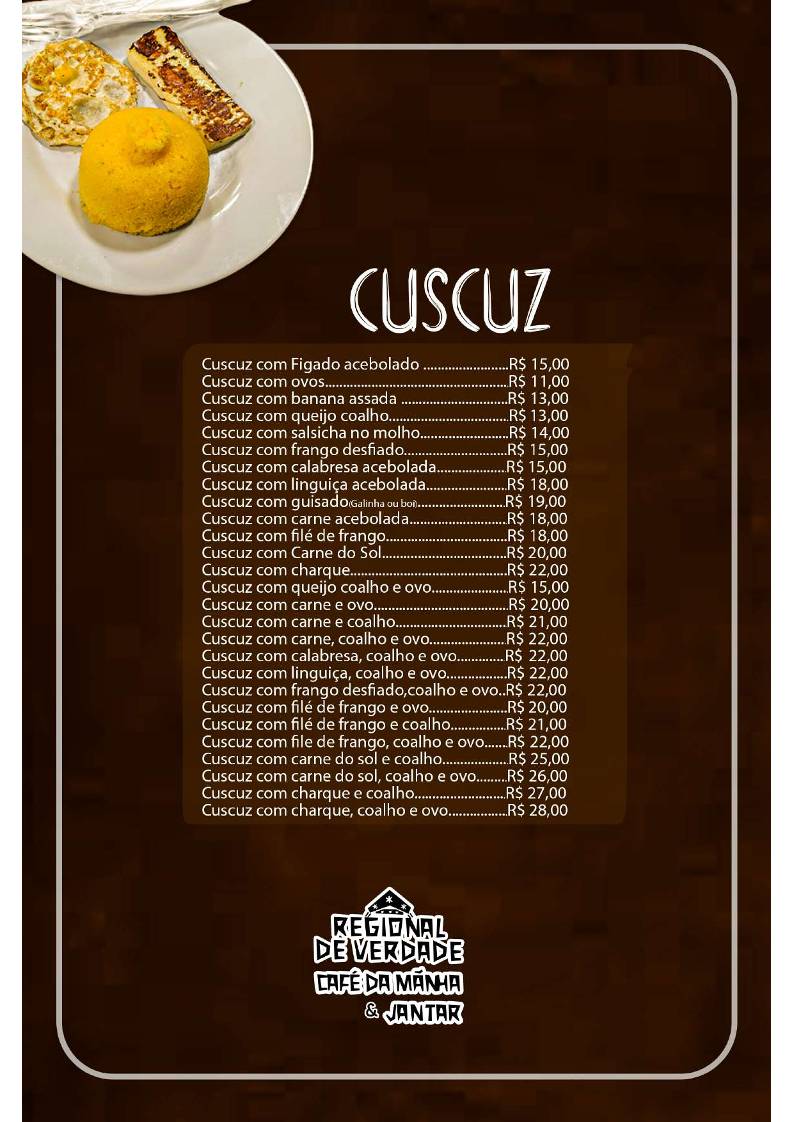 Restaurante e Pizzaria Doce Café cardápio
