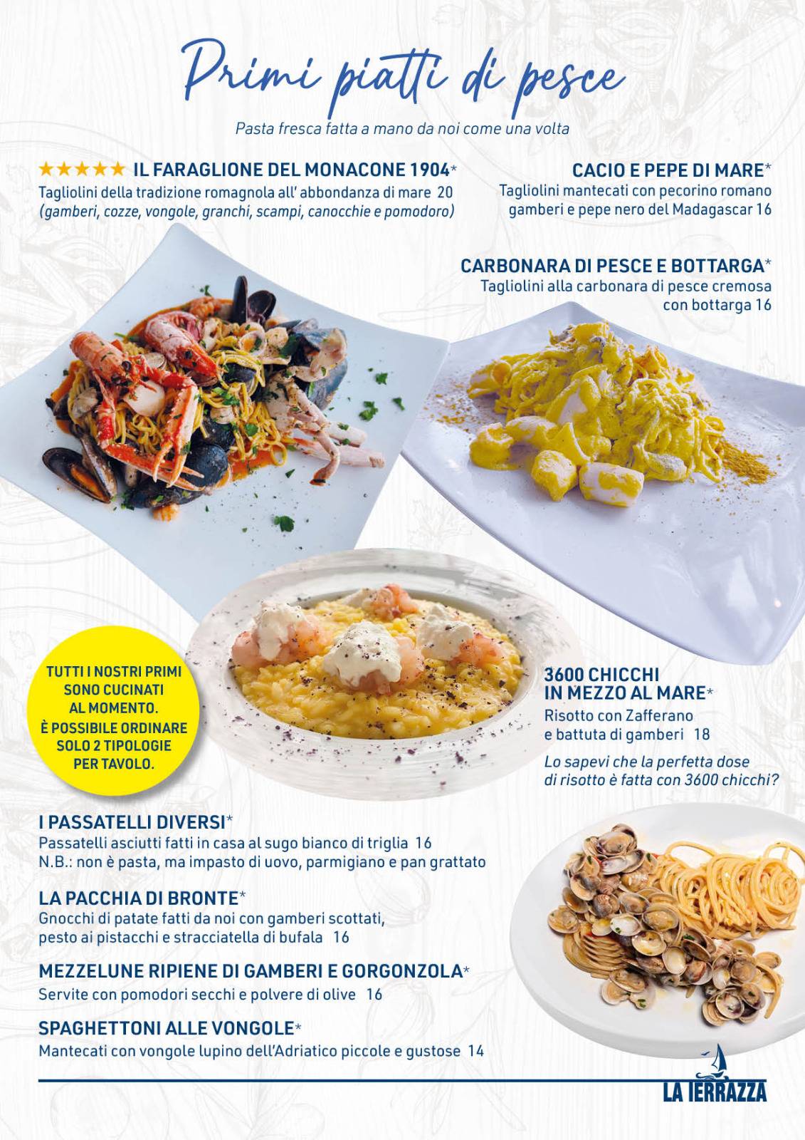 Menu di La Terrazza 