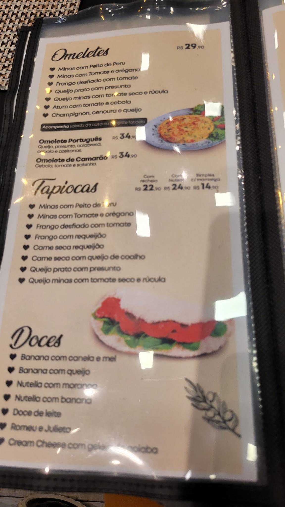 Padaria Empório do Barão cardápio