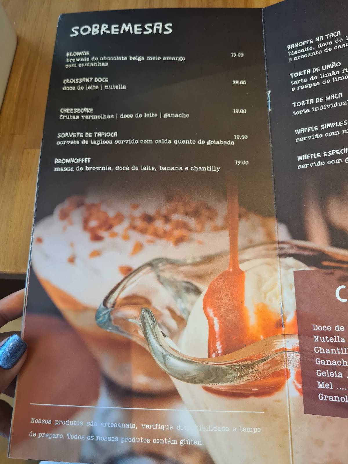 Tenro Café Américas cardápio