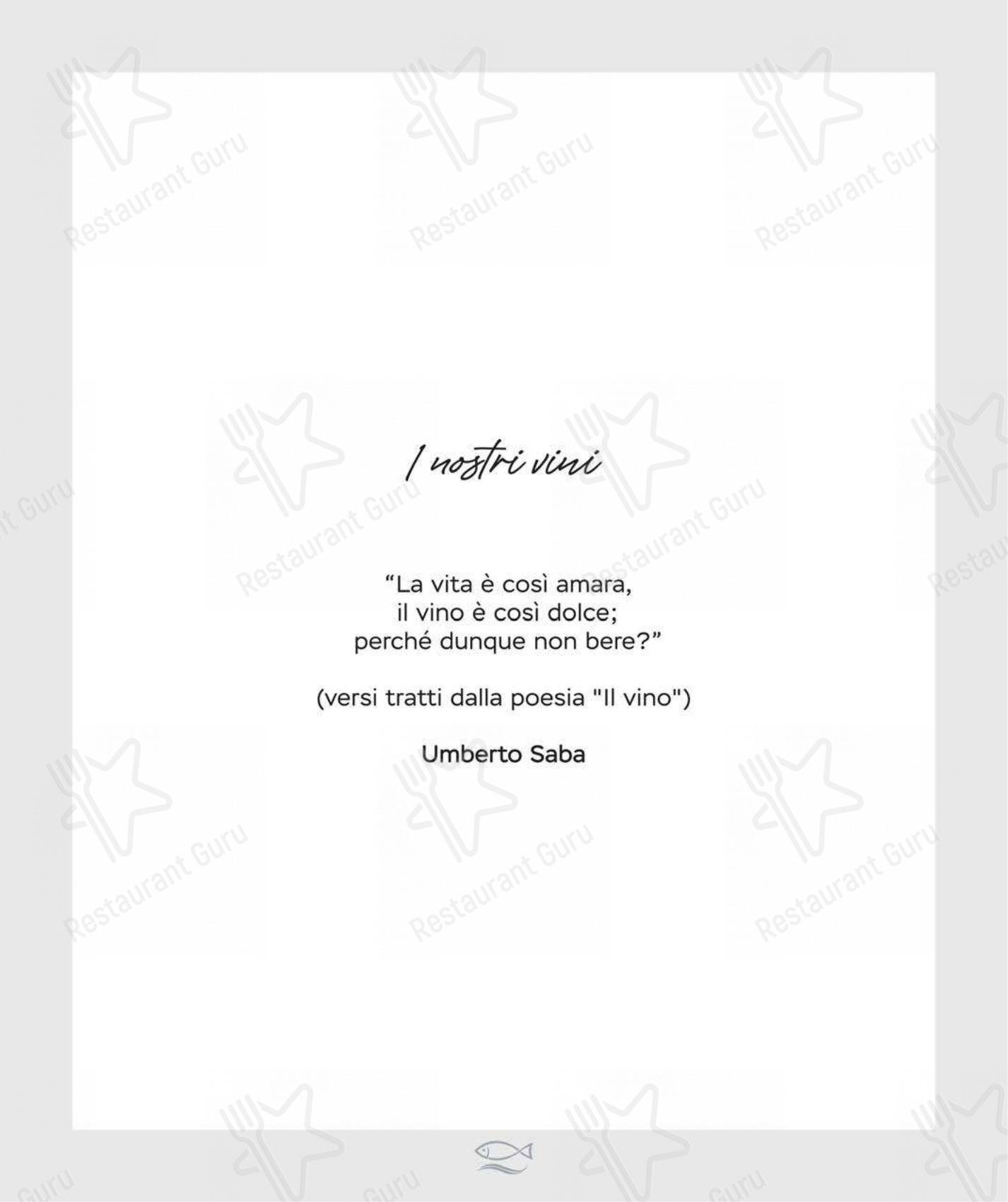 Menu di Ristorante Al Moccolo - Menu bar