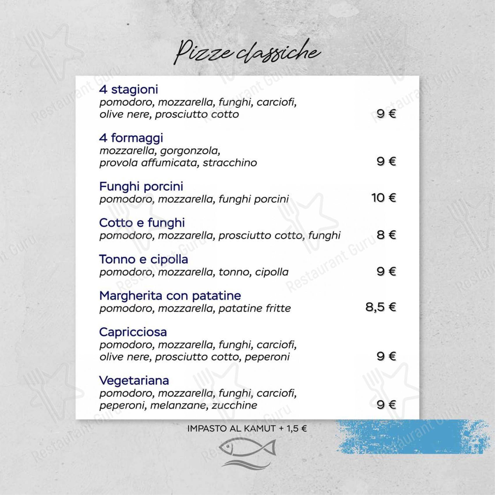 Ristorante Al Moccolo in Rimini - 菜单
