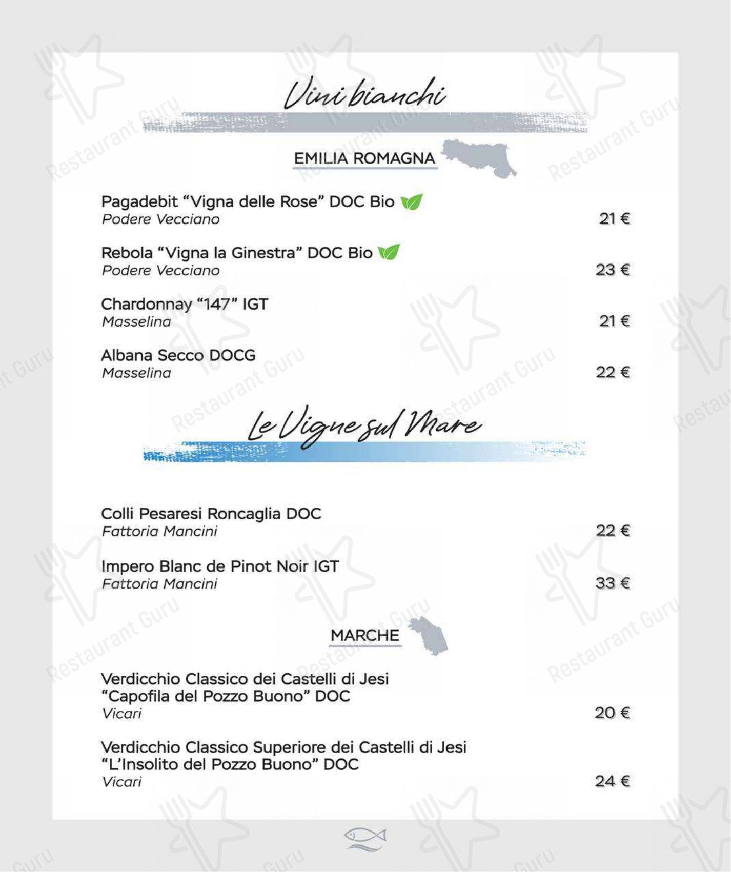 Menu di Ristorante Al Moccolo - Menu bar