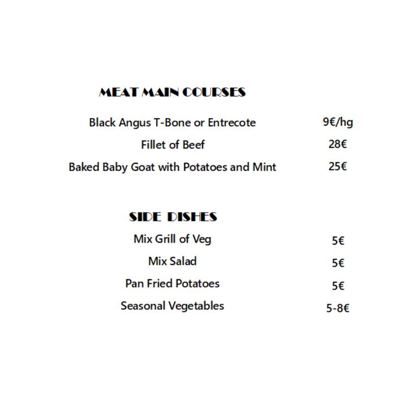 Menu di Ristorante Albatros 