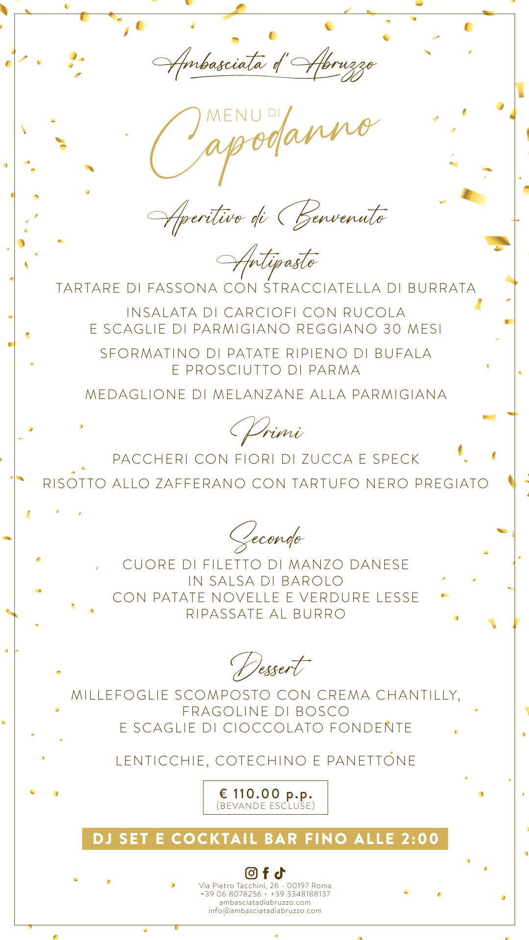 Menu di Ristorante Ambasciata d'Abruzzo 