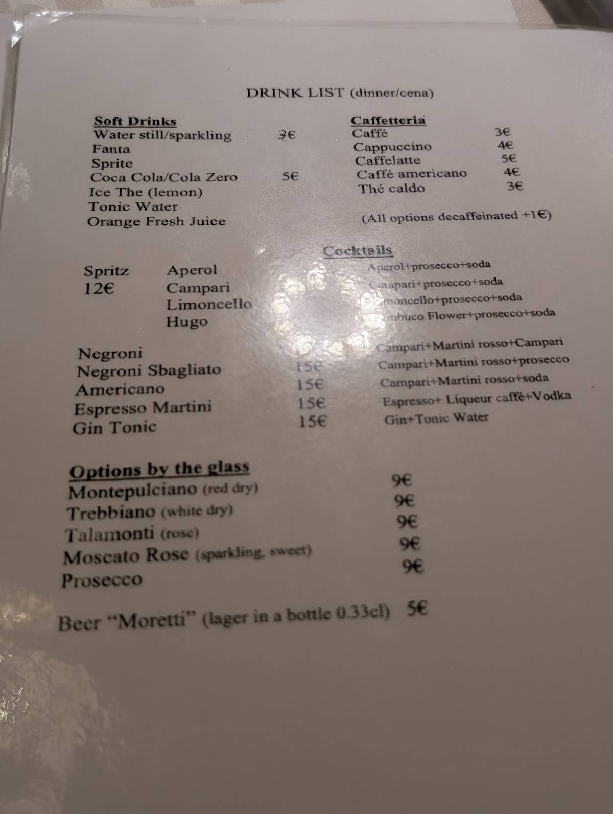 Menu di Arlù a San Pietro 