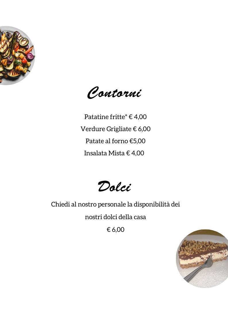 Menu di Ristorante Aurora 