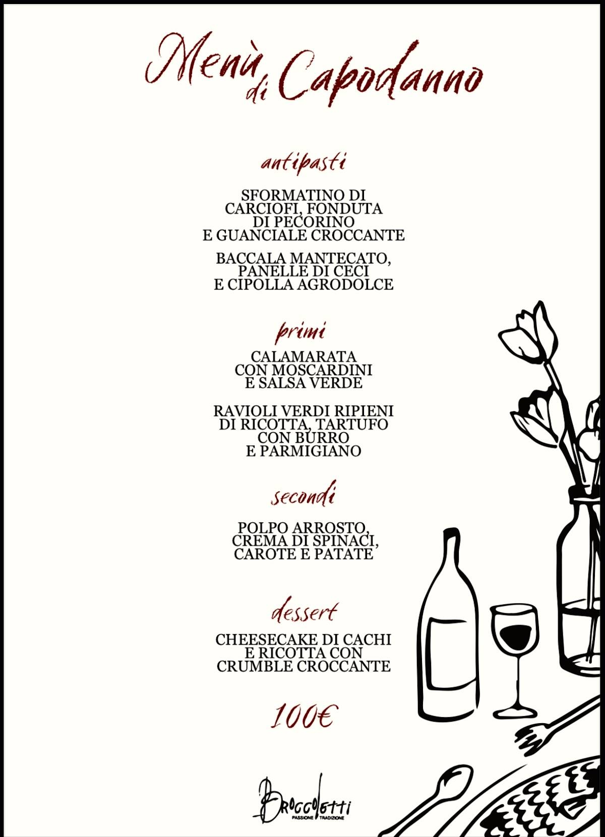 Menu de Ristorante Broccoletti