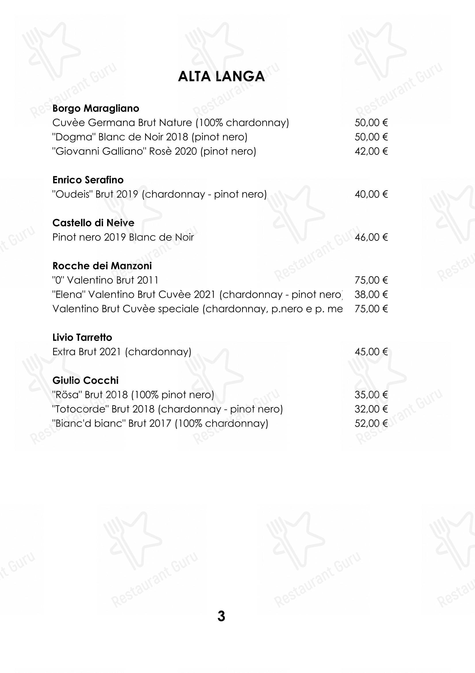 Ristorante Cocchi in Parma - Основное меню