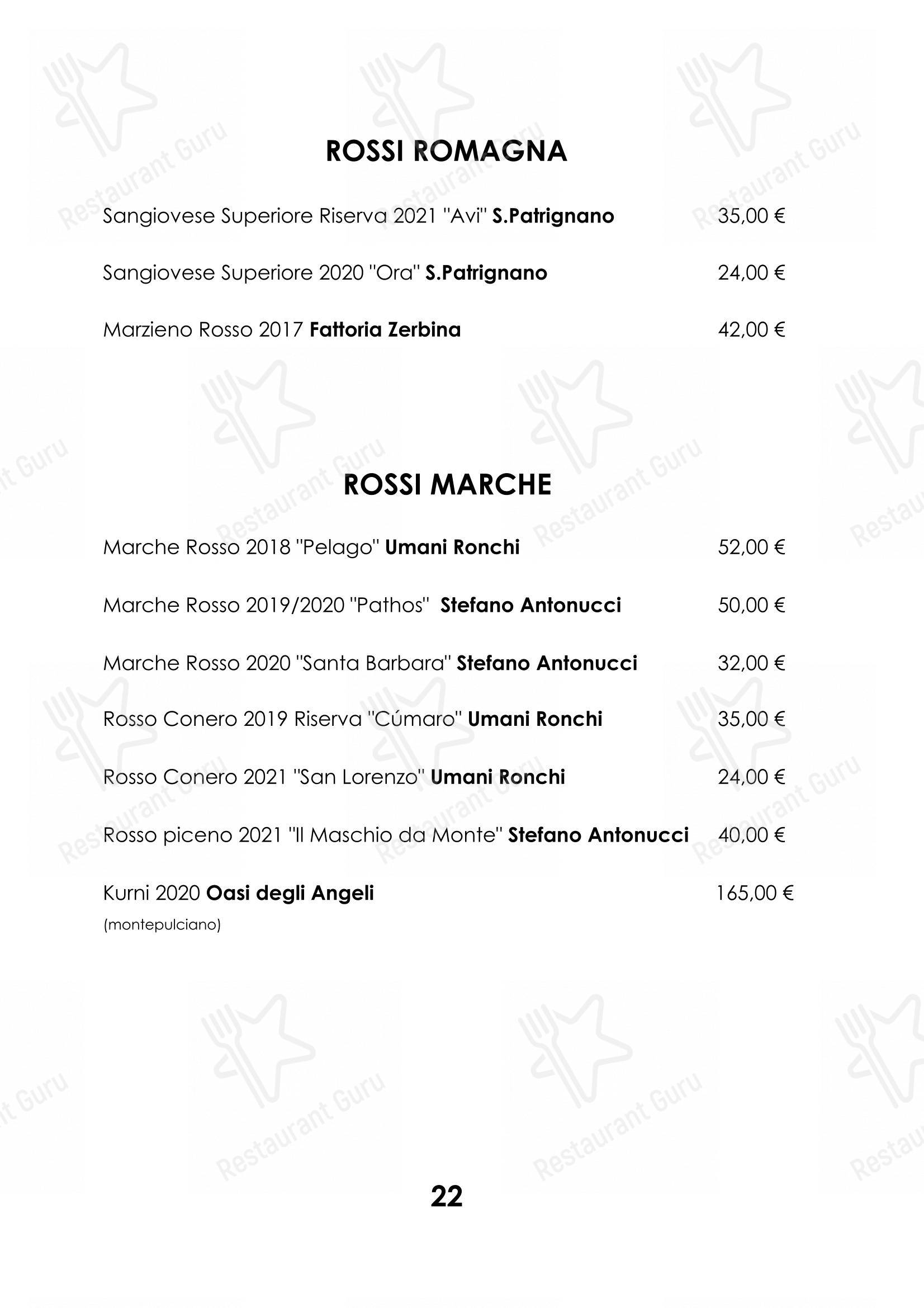 Ristorante Cocchi in Parma - Основное меню