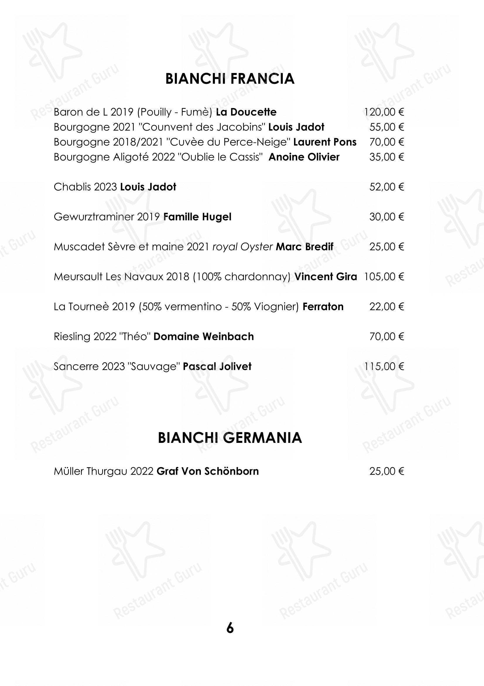 Основное меню per Ristorante Cocchi in Parma