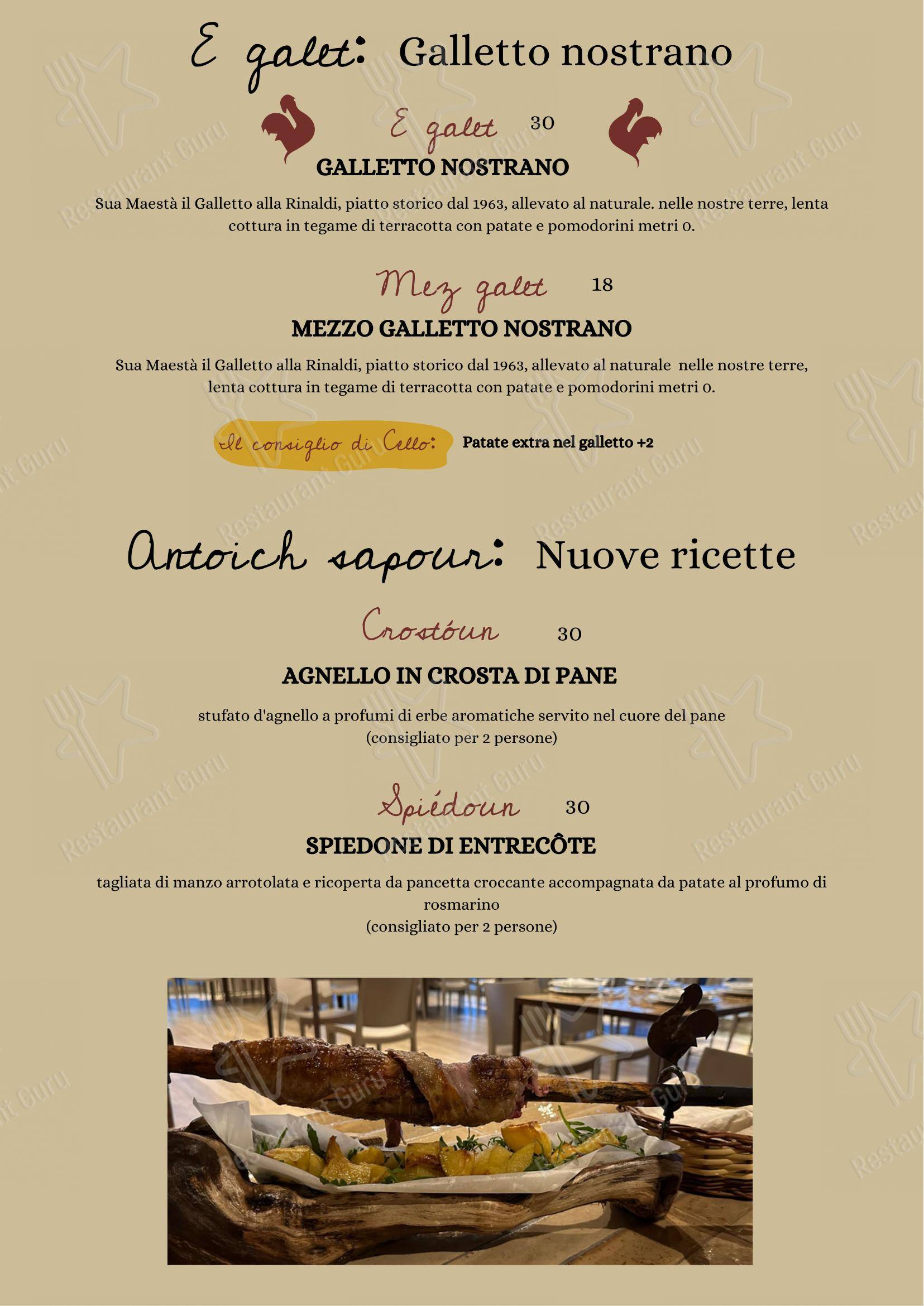 Menu di Ristorante Da Rinaldi - Menu