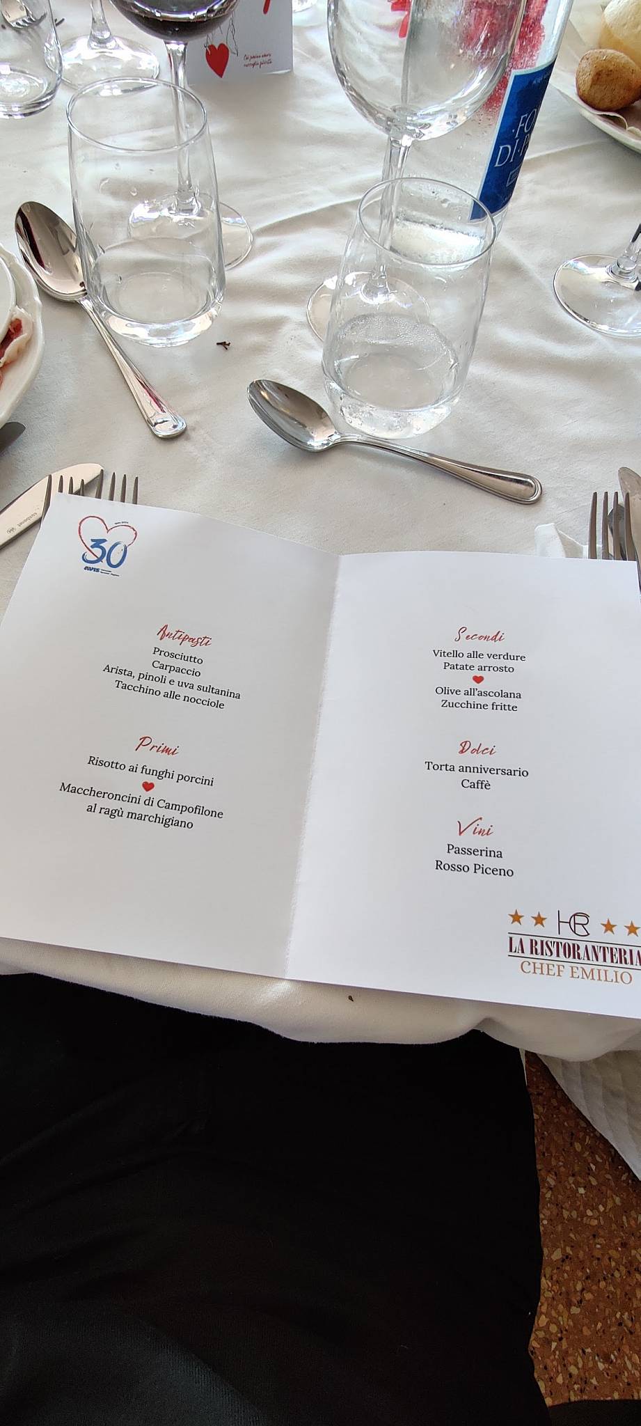 Menu di Ristorante Emilio 