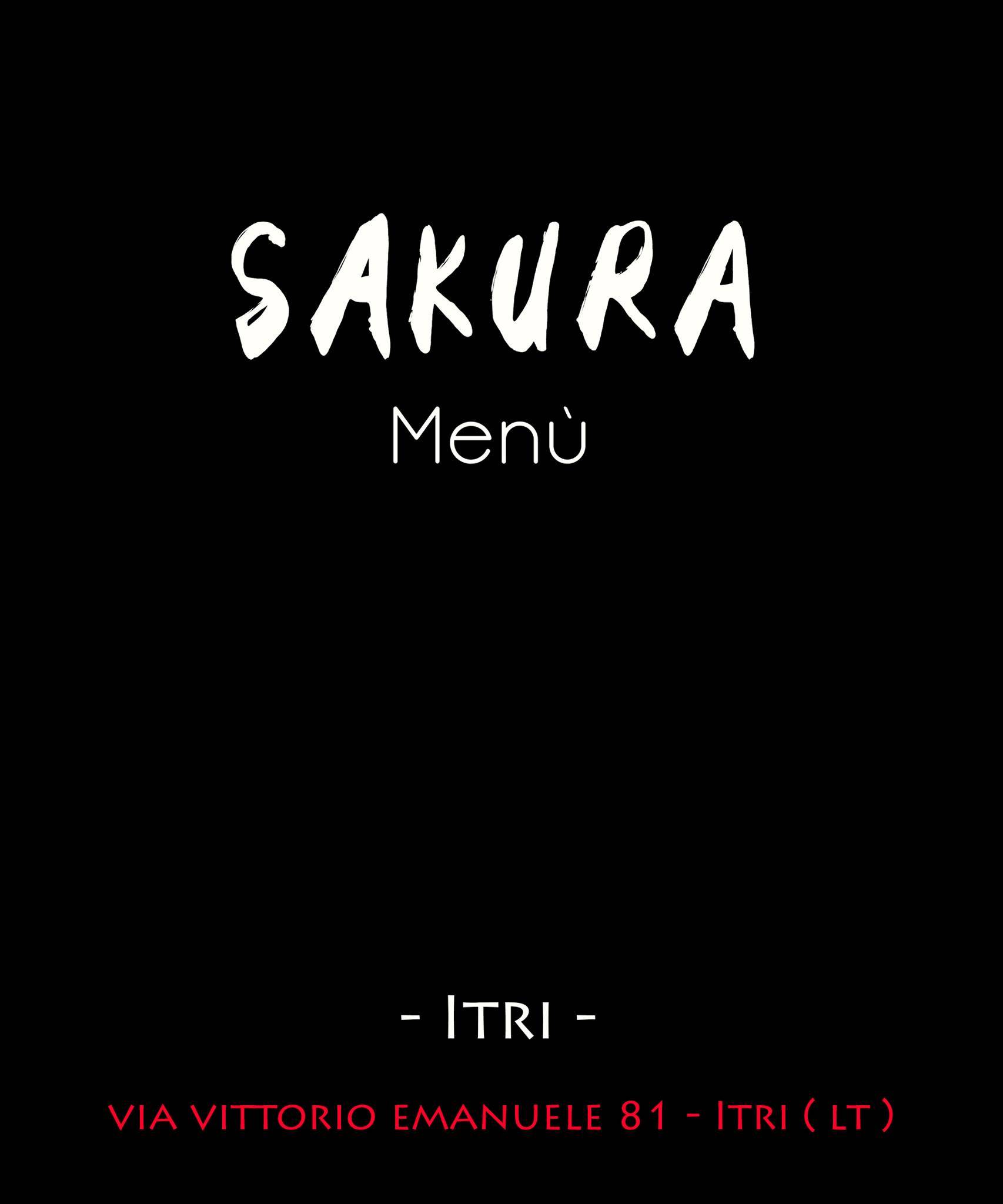 Menu di Ristorante Giapponese Sakura 