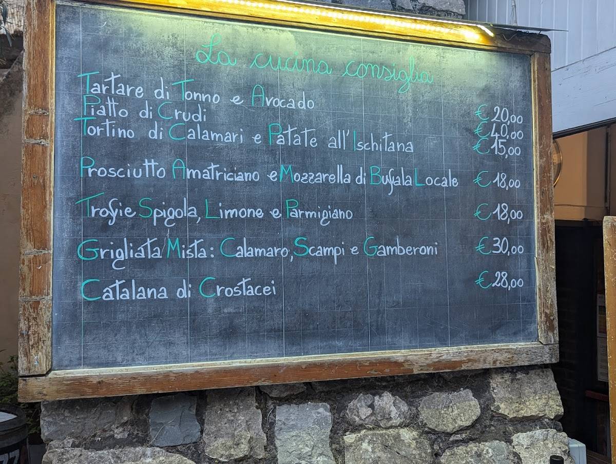 Menu di Ristorante Green 