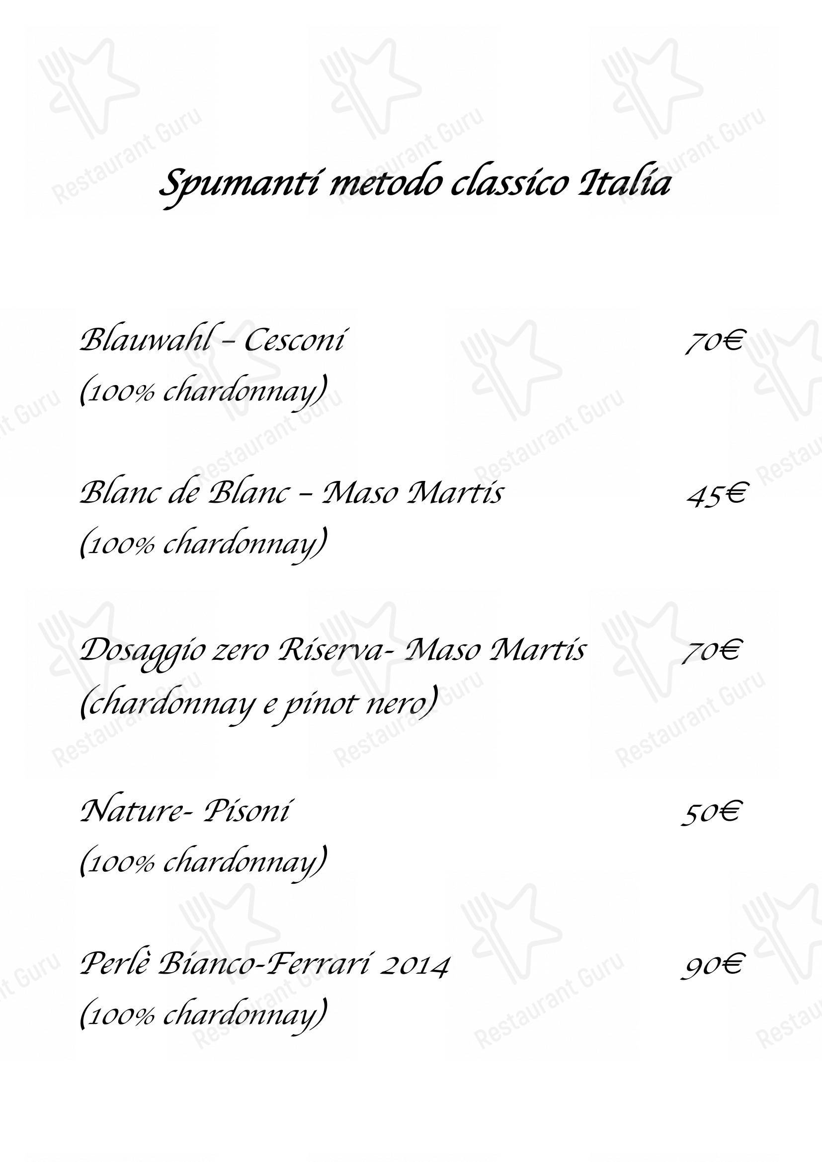 Menu per Ristorante Il Sommelier ristorante