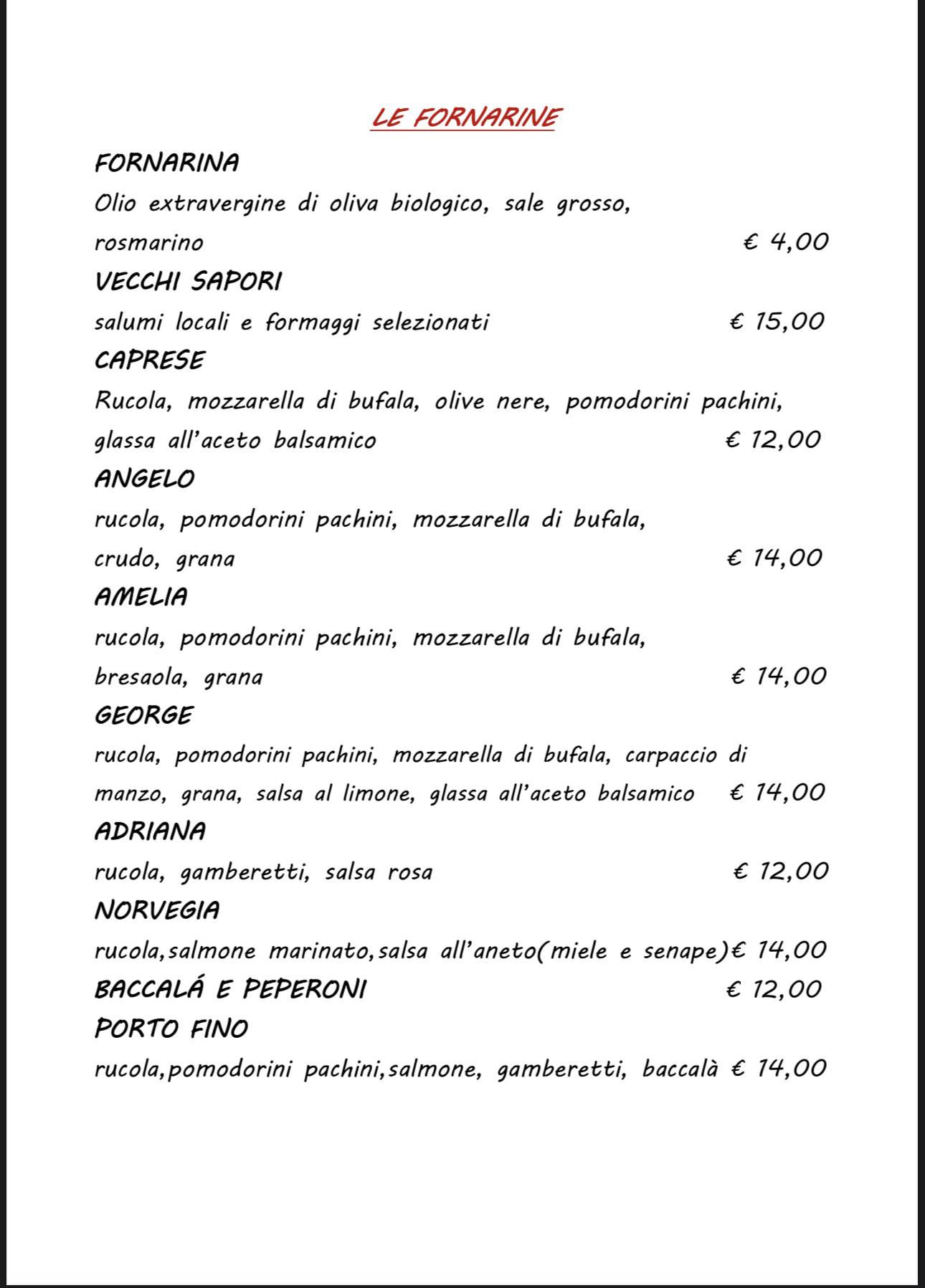 Menu di Ristorante Le Clochard 