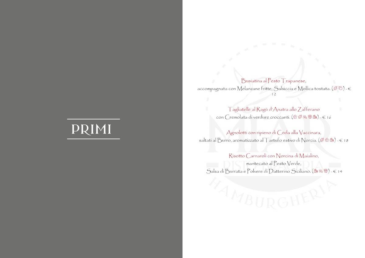 Menu di Ristorante Miar 