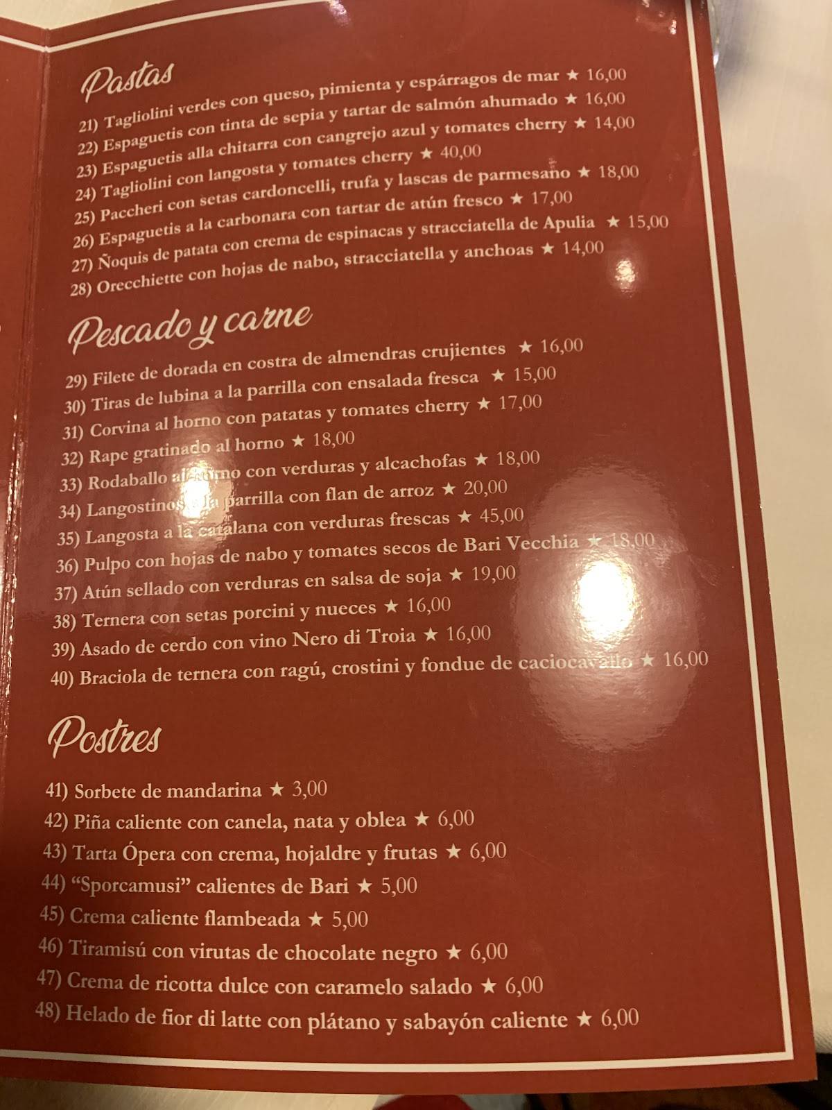 Menu di Opera 