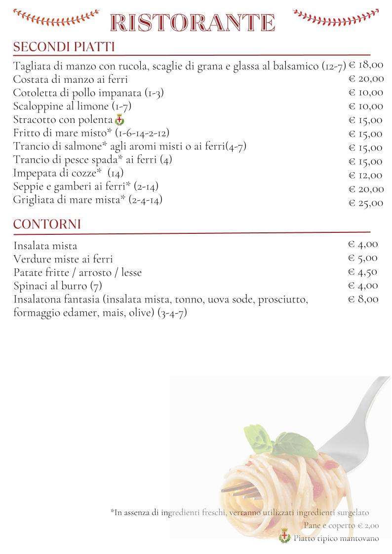 Menu di Ristorante Pizzeria Annette 