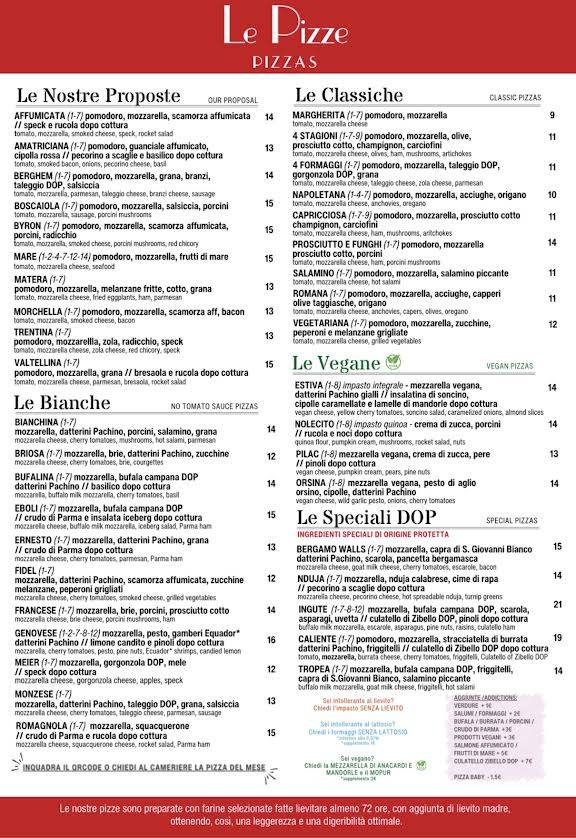 Menu di Byron 