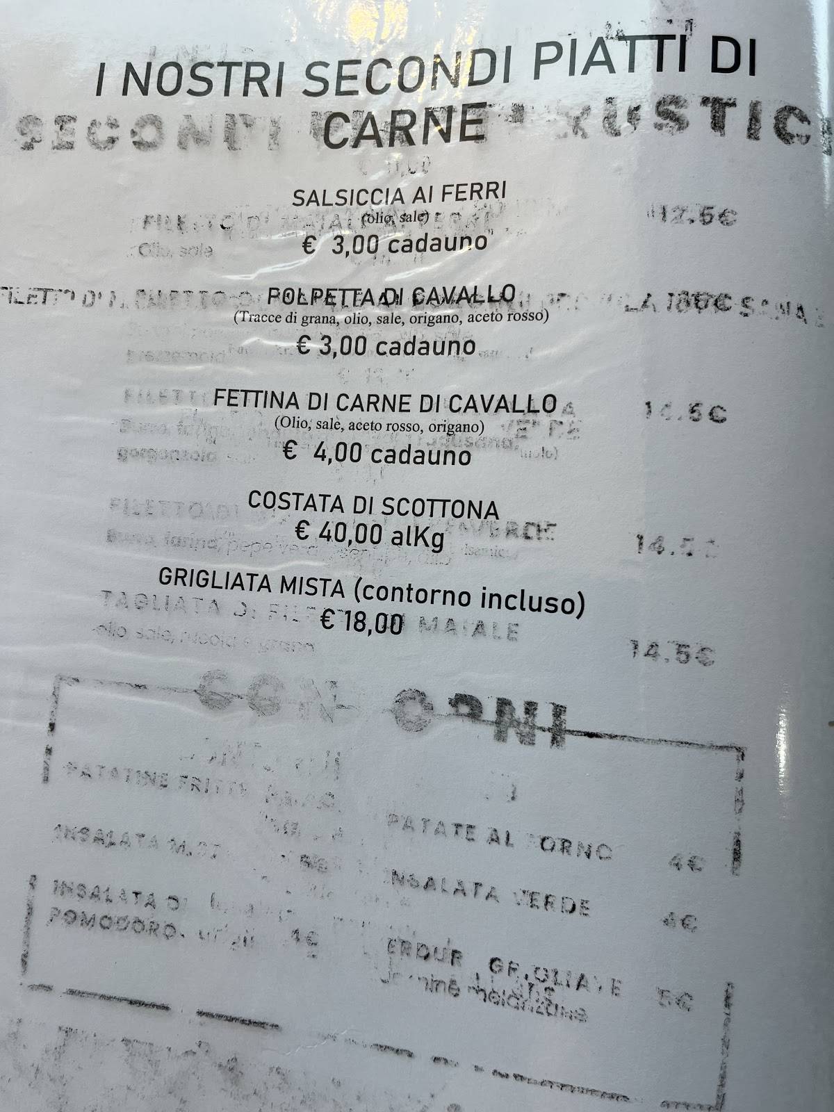 Menu di Ristorante Pizzeria Café Du Port 