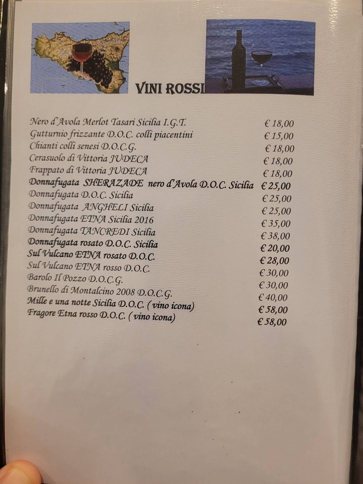 Menu di Ristorante Pizzeria Capriccio 