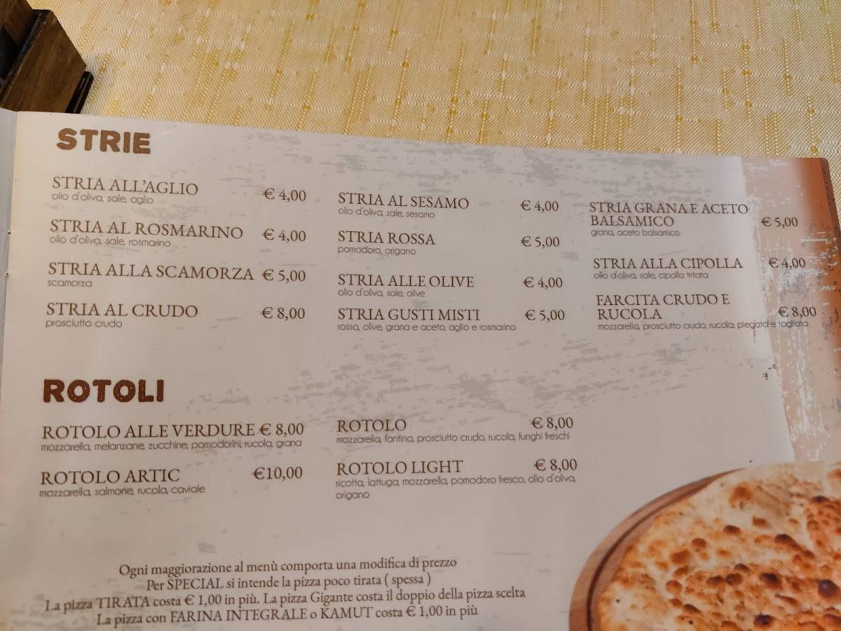Menu di Ristorante Pizzeria Dalmata 