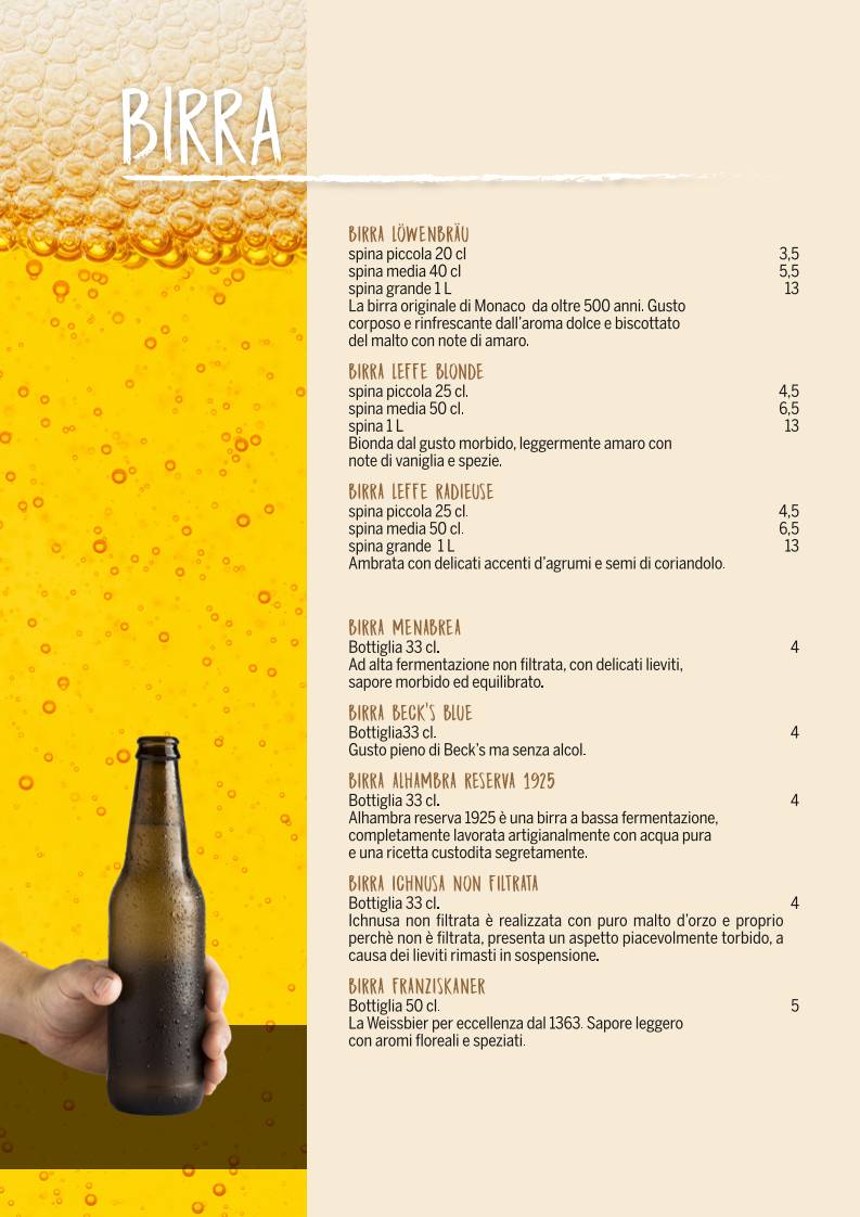 Menu di Pinterrè 