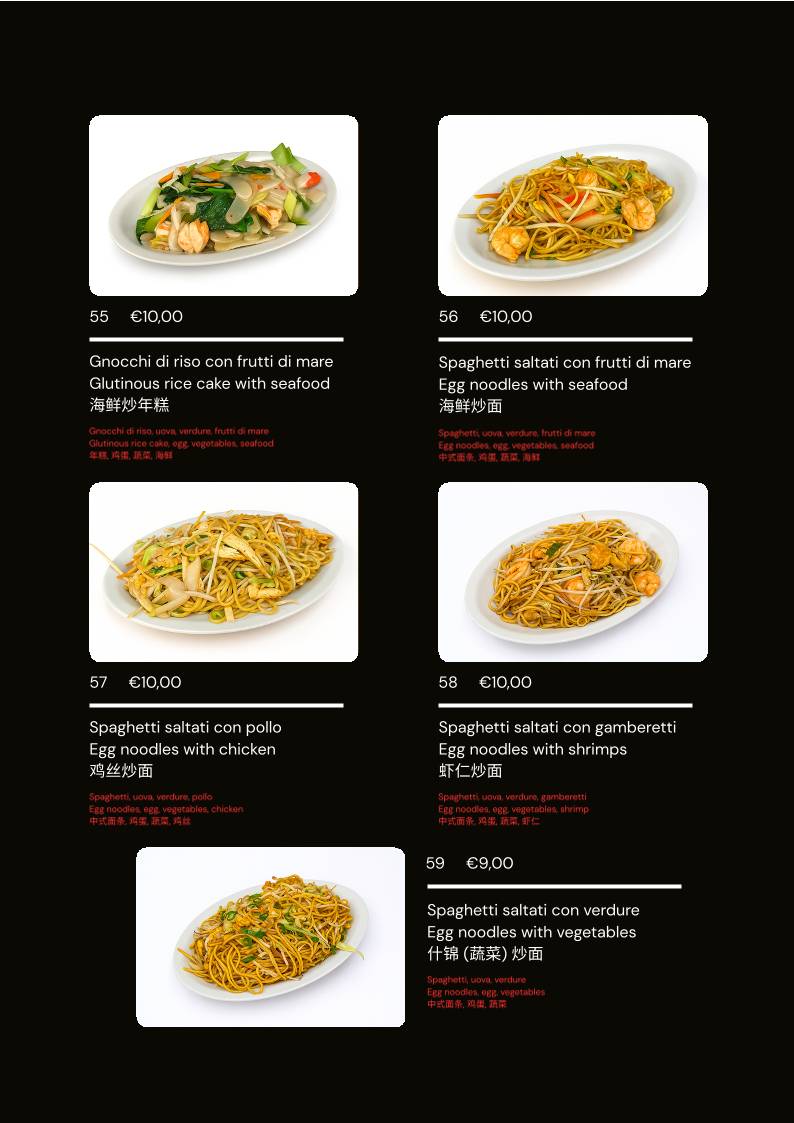 Menu di Ristorante Sushi Venezia Asia - 亞洲飯店 