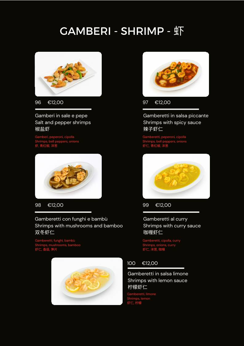 Menu di Ristorante Sushi Venezia Asia - 亞洲飯店 
