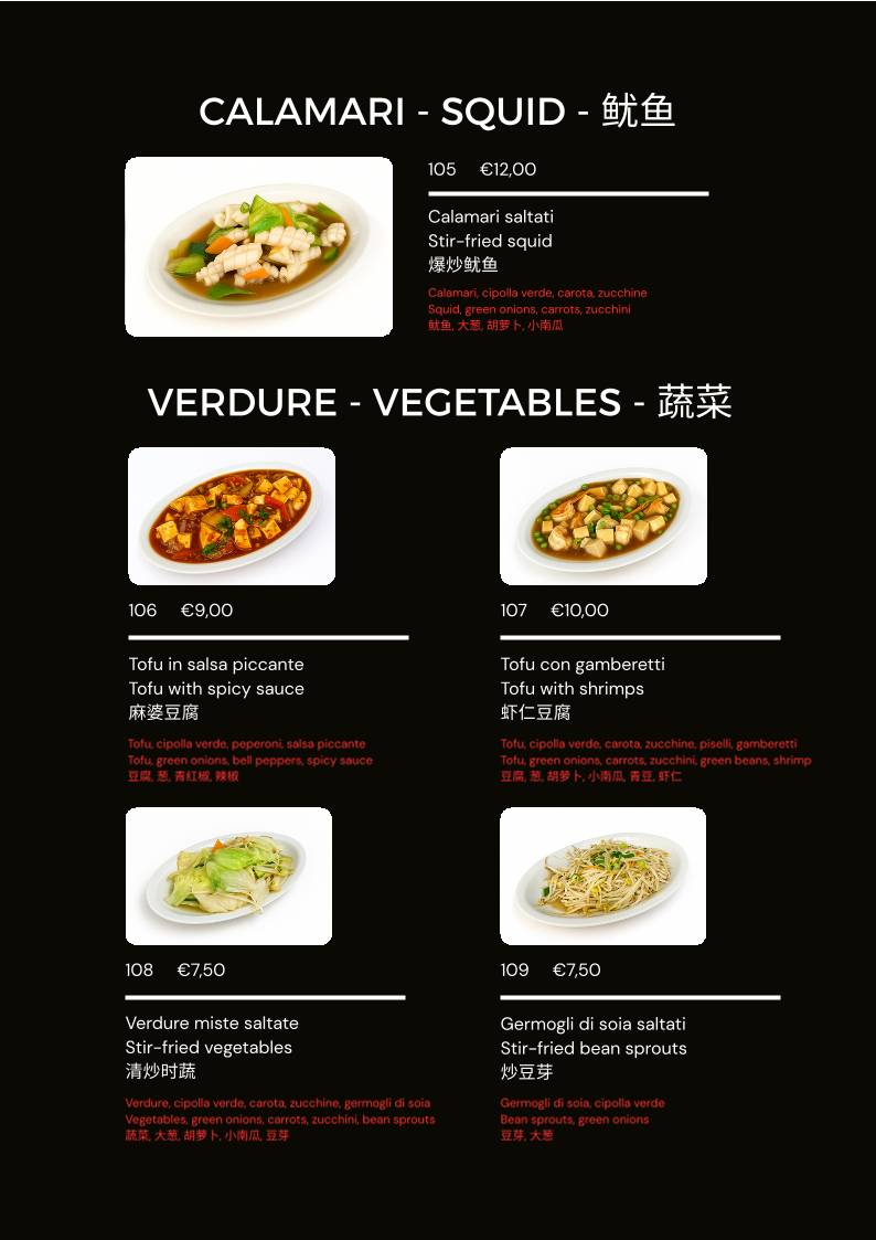 Menu di Ristorante Sushi Venezia Asia - 亞洲飯店 